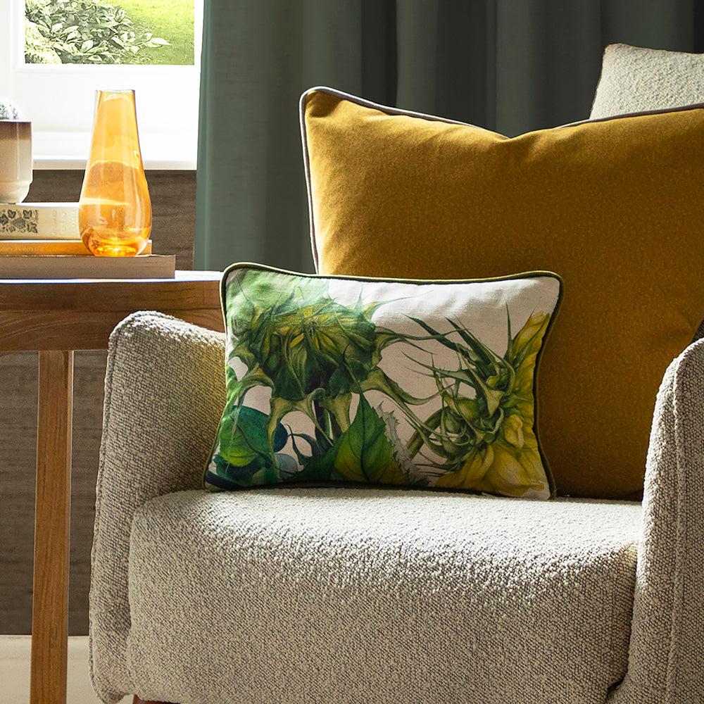 Sofa Cushions | Easton Small Printed Feather Cushion Fern Bed Cushions Bed Cushions