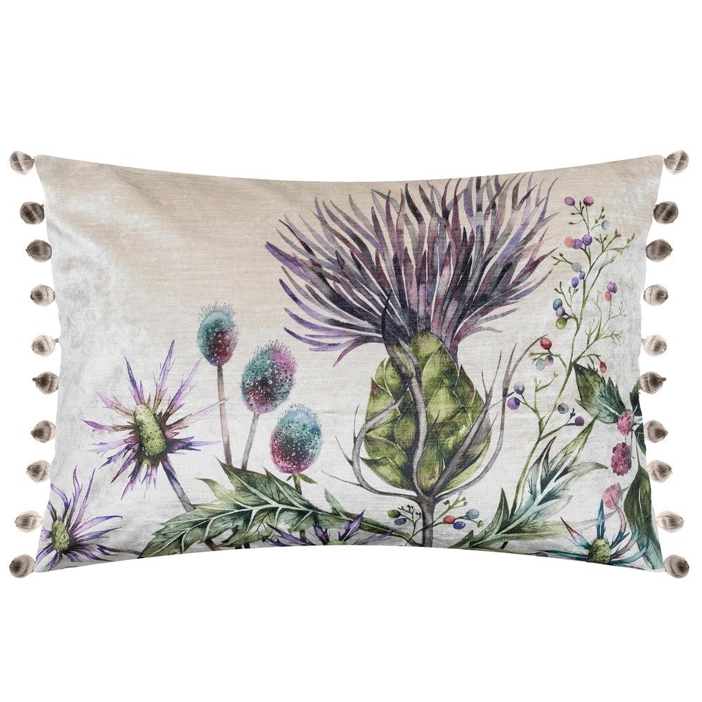 Sofa Cushions | Elysium Velvet Feather Cushion Violet Bed Cushions Bed Cushions