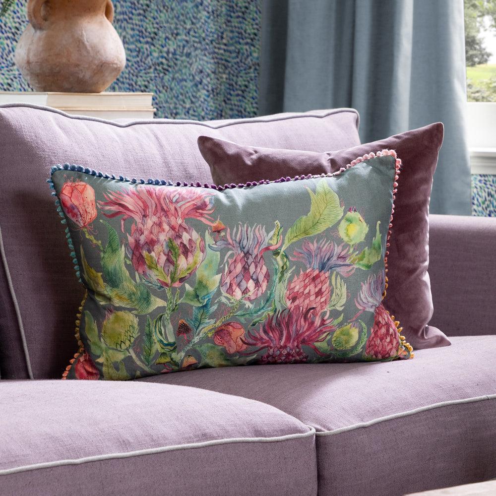 Sofa Cushions | Fairytale Bristles Printed Feather Cushion Forest Bed Cushions Bed Cushions