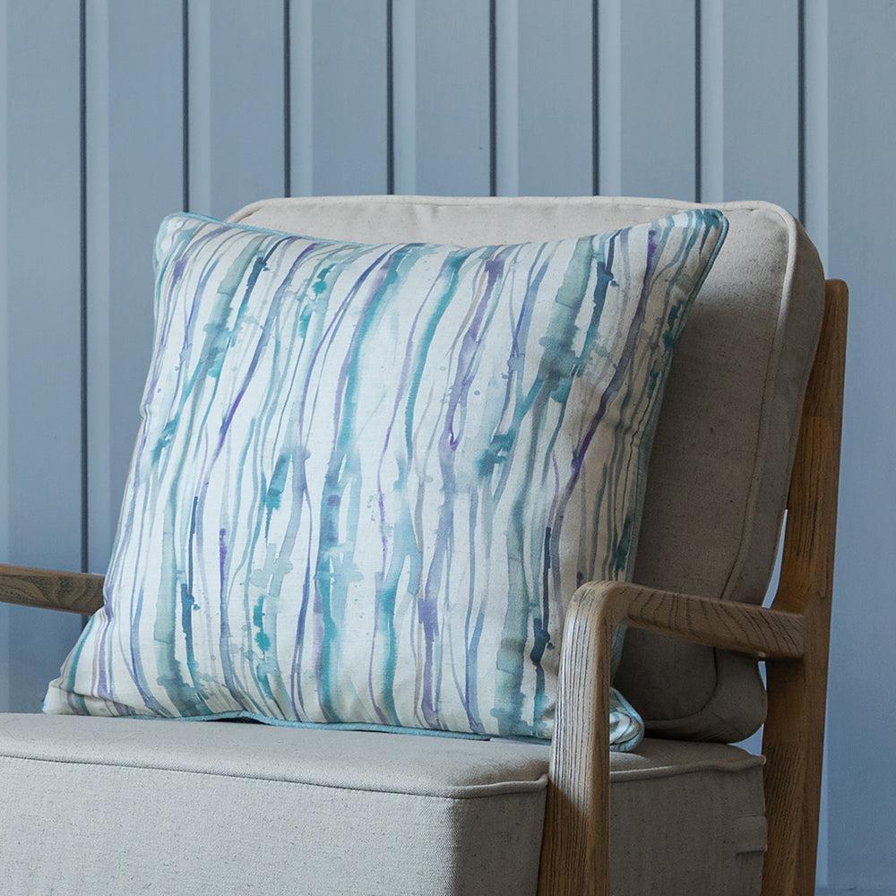 Sofa Cushions | Falls Printed Feather Cushion Indigo Bed Cushions Bed Cushions