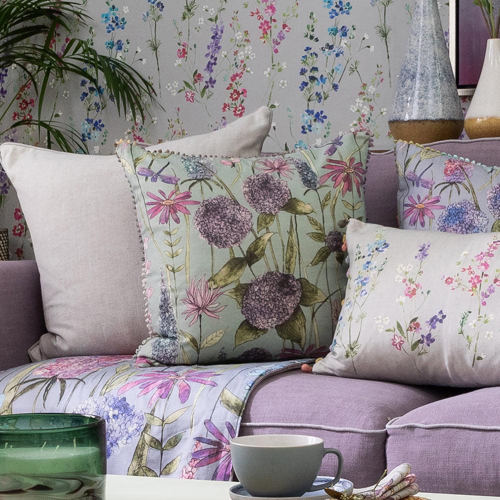 Sofa Cushions | Florabunda Printed Feather Cushion Square Bed Cushions Bed Cushions