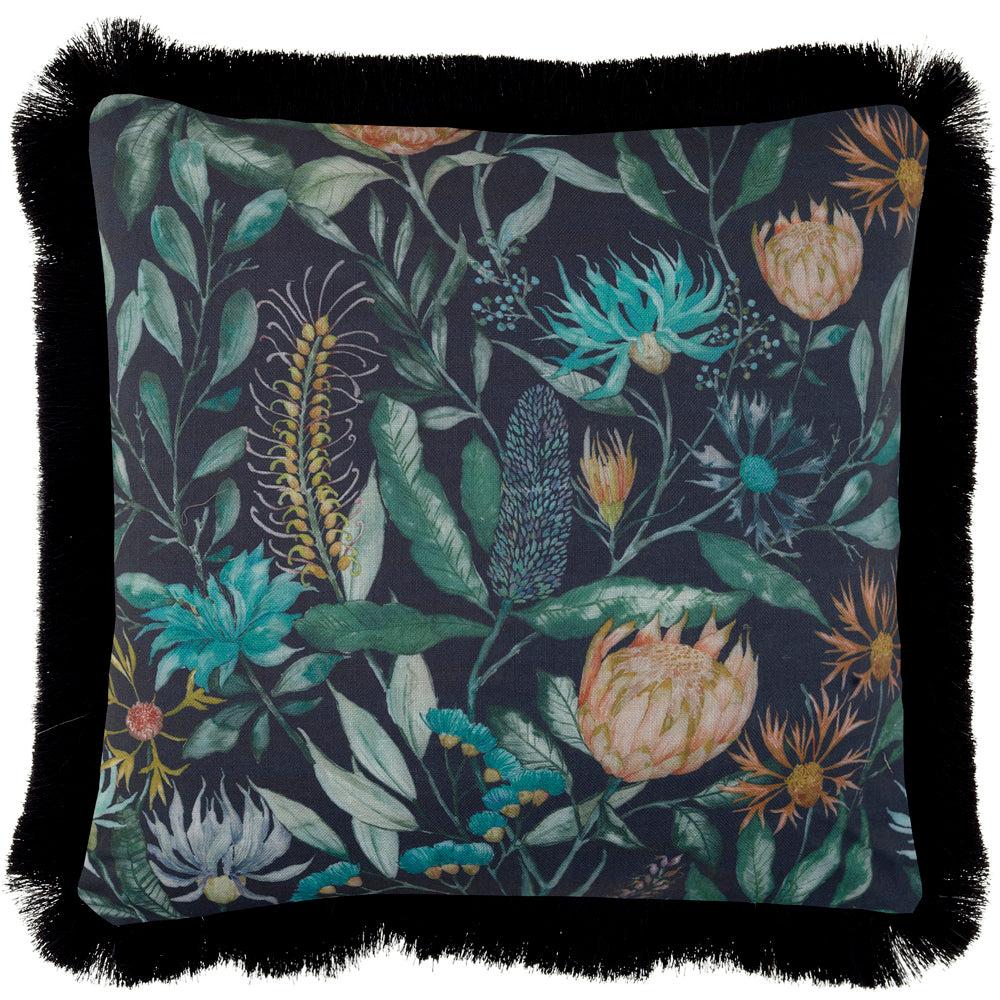 Sofa Cushions | Fortazela Printed Feather Cushion Sapphire Bed Cushions Bed Cushions