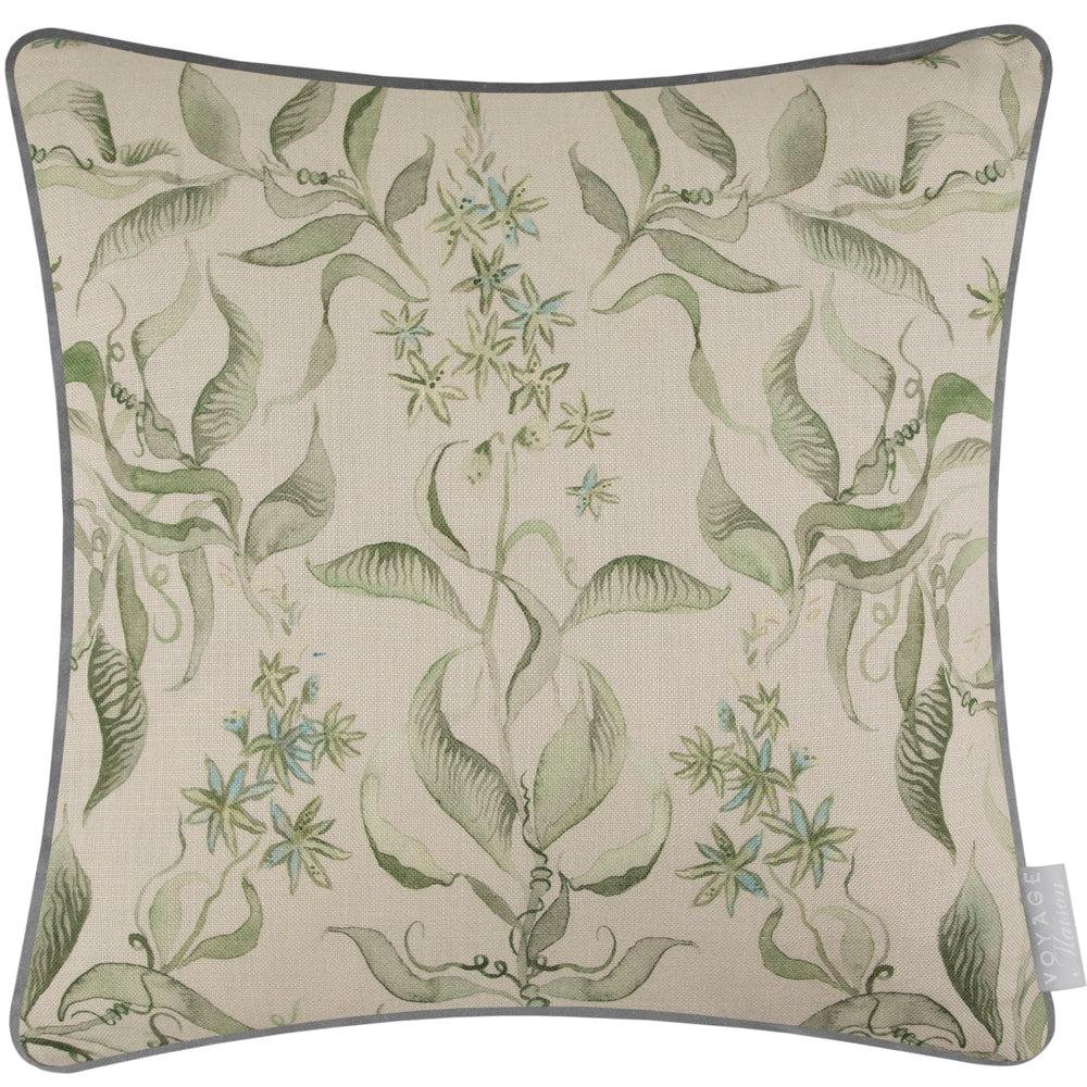 Sofa Cushions | Hettie Printed Piped Cushion Vine Bed Cushions Bed Cushions