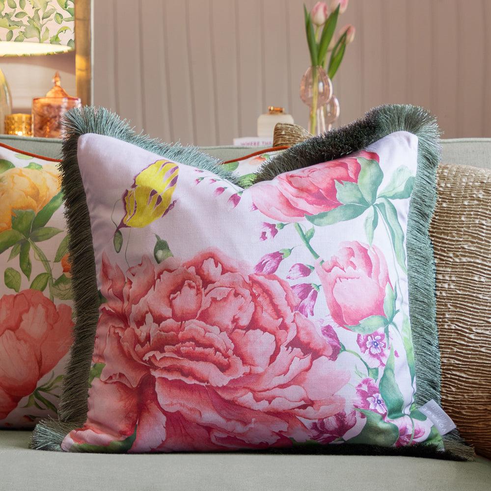 Sofa Cushions | Junelle Printed Ruched Cushion Heather Bed Cushions Bed Cushions