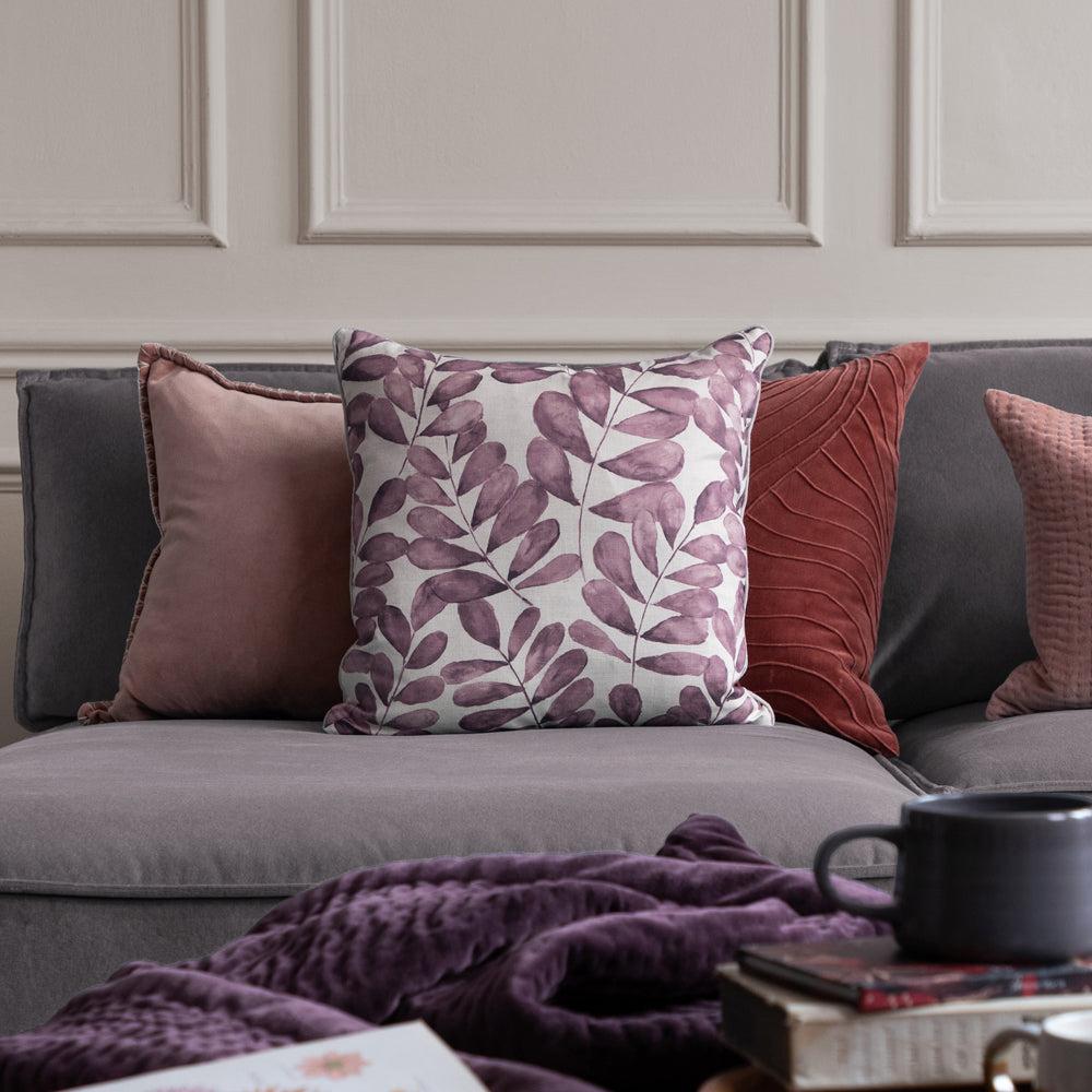 Sofa Cushions | Rowan Printed Feather Cushion Dusk Bed Cushions Bed Cushions