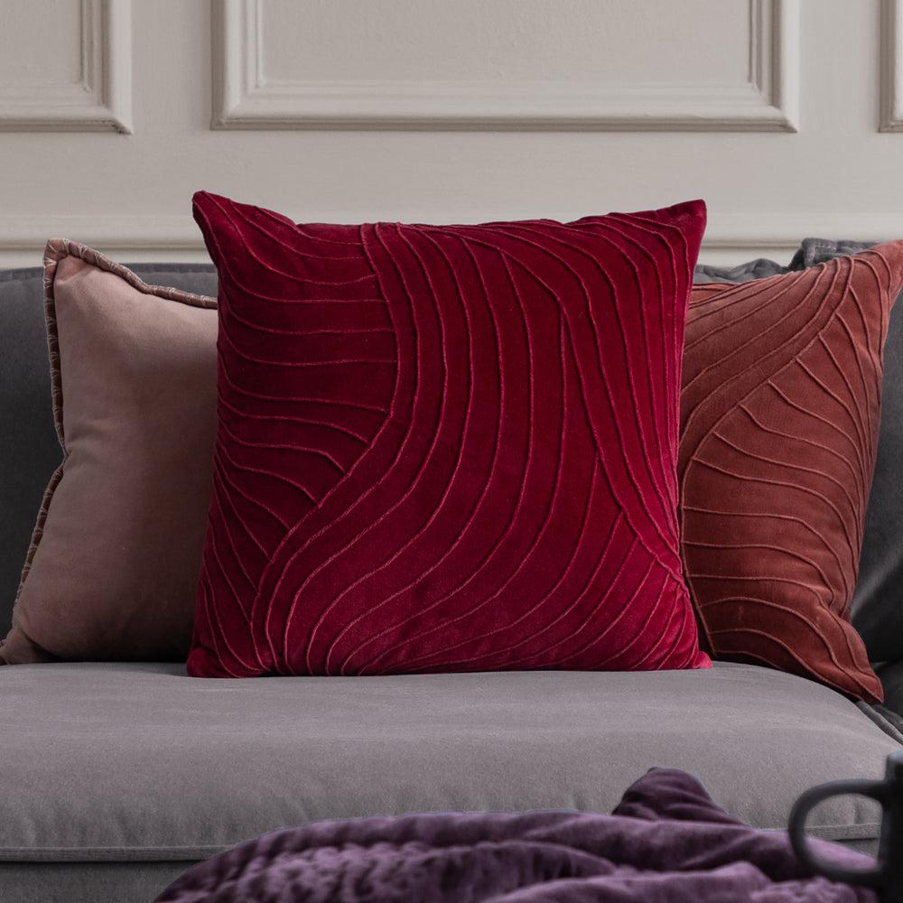 Sofa Cushions | Waterfall Embroidered Feather Cushion Pomegranate Bed Cushions Bed Cushions