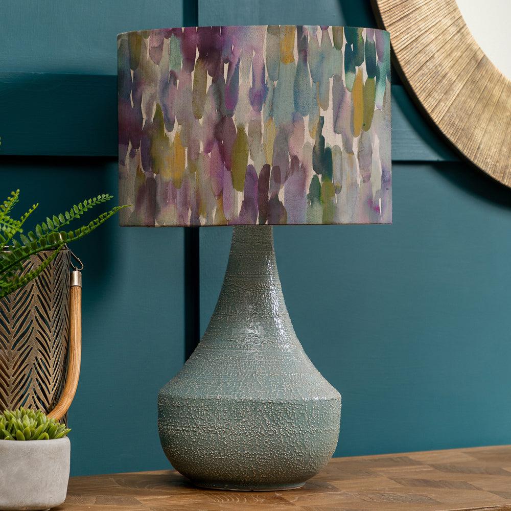 Table Lamps | Azima Eva & Agri Complete Table Lamp Teal/Indigo Lighting Indigo