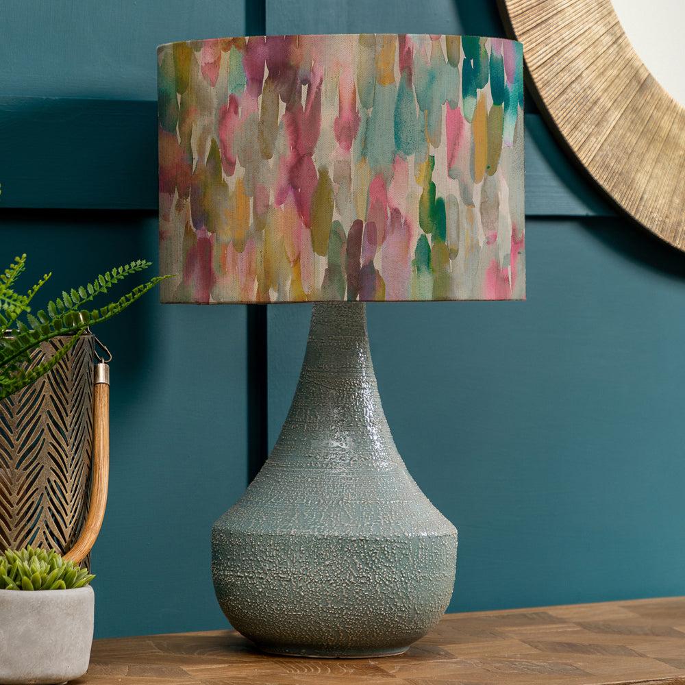 Table Lamps | Azima Eva & Agri Complete Table Lamp Teal/Lotus Lighting Lotus