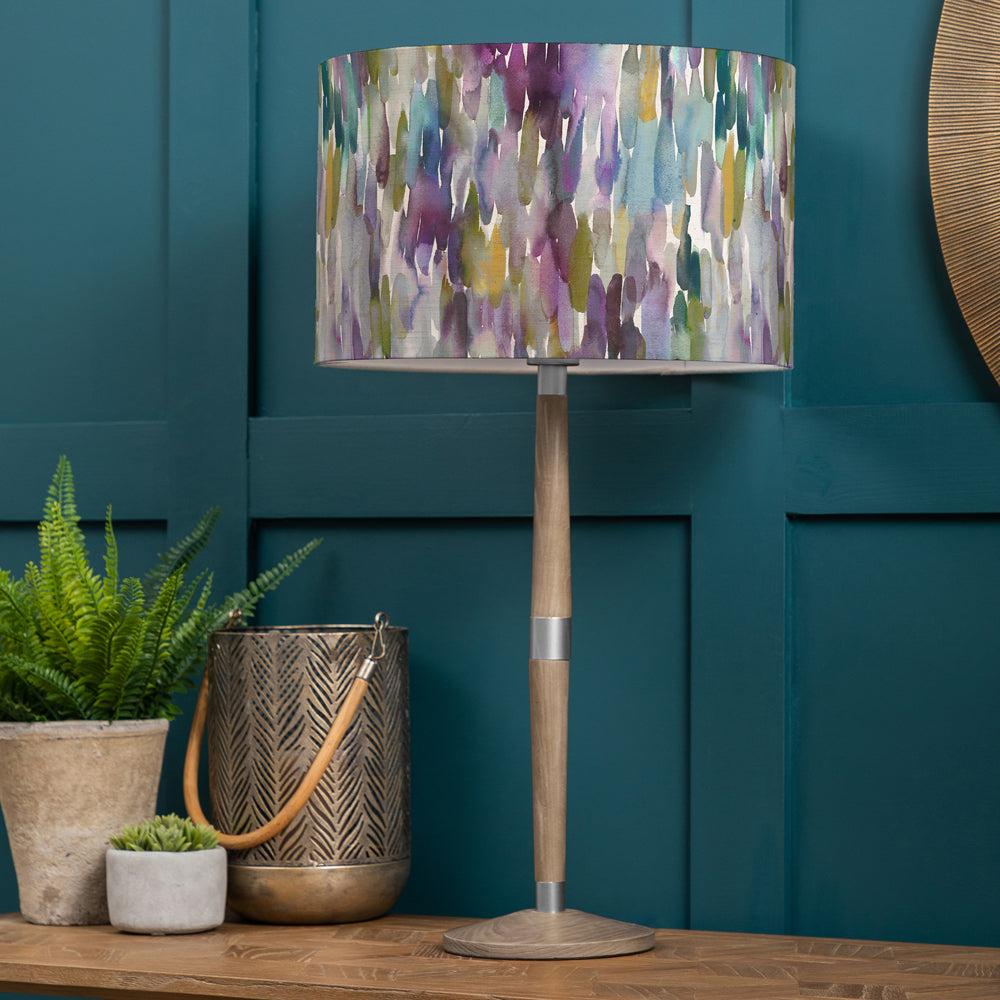 Table Lamps | Azima Eva & Solensis Complete Table Lamp Grey/Indigo Lighting Grey