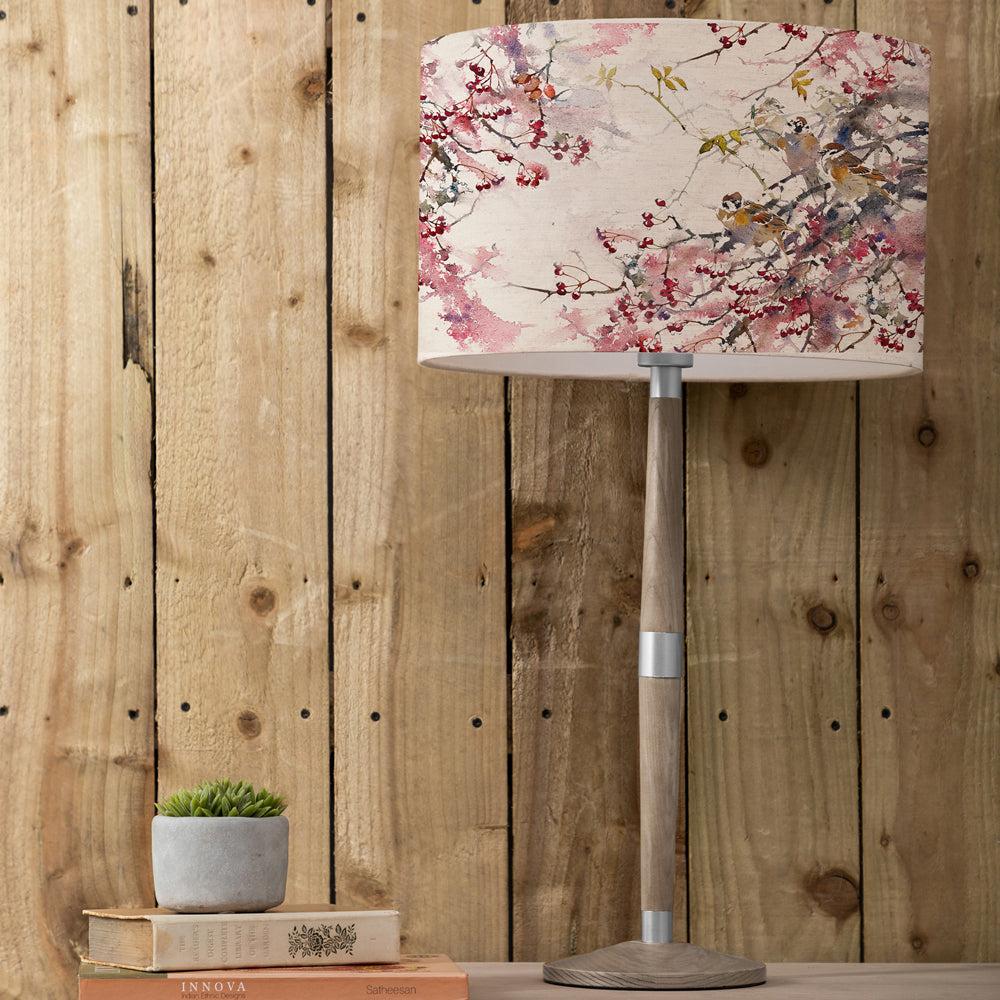 Table Lamps | Brushwood Eva & Solensis Complete Table Lamp Grey/Blossom Lighting Blossom