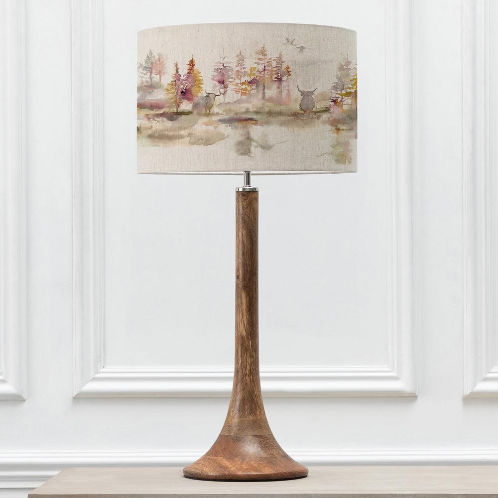 Table Lamps | Caledonian Forest Eva & Kinross Complete Table Lamp Mango/Linen Lighting Linen