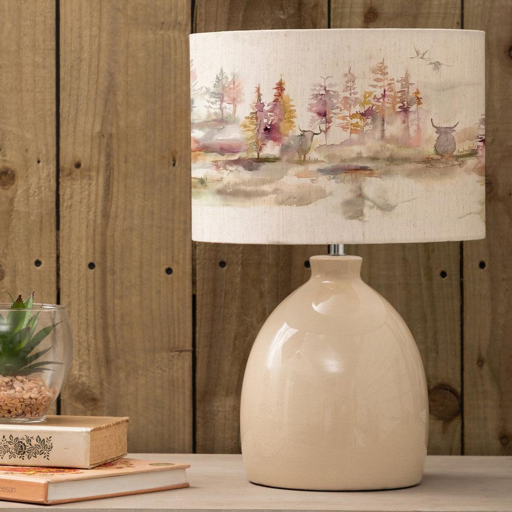 Table Lamps | Caledonian Forest Eva & Leura Complete Table Lamp Cream/Linen Lighting Cream