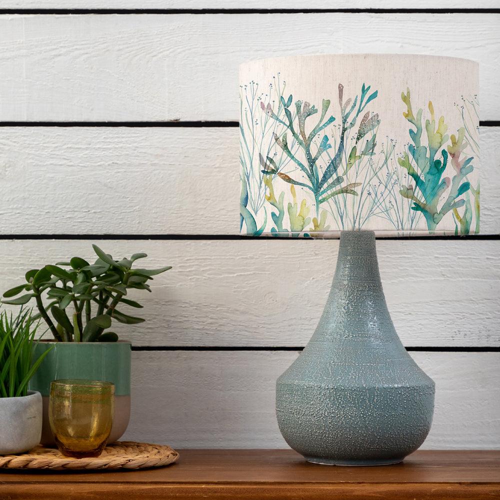 Table Lamps | Coral Reef Eva & Agri Complete Table Lamp Teal/Cobalt Lighting Cobalt