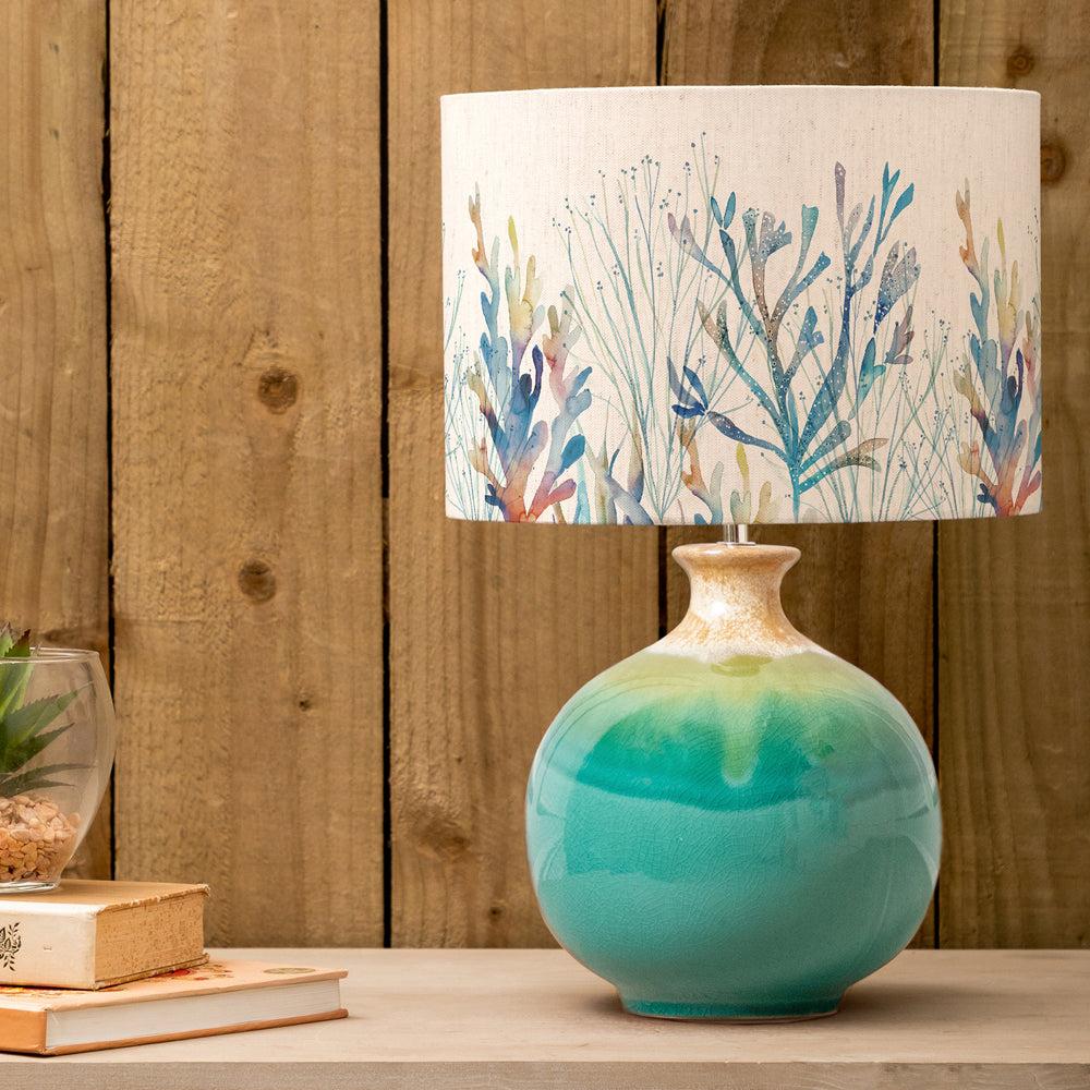 Table Lamps | Coral Reef Eva & Neso Complete Table Lamp Aqua/Cobalt Lighting Aqua