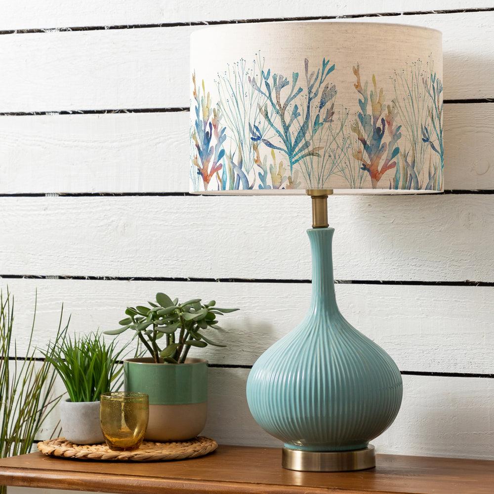 Table Lamps | Coral Reef Eva & Ursula Complete Table Lamp Aqua/Cobalt Lighting Aqua