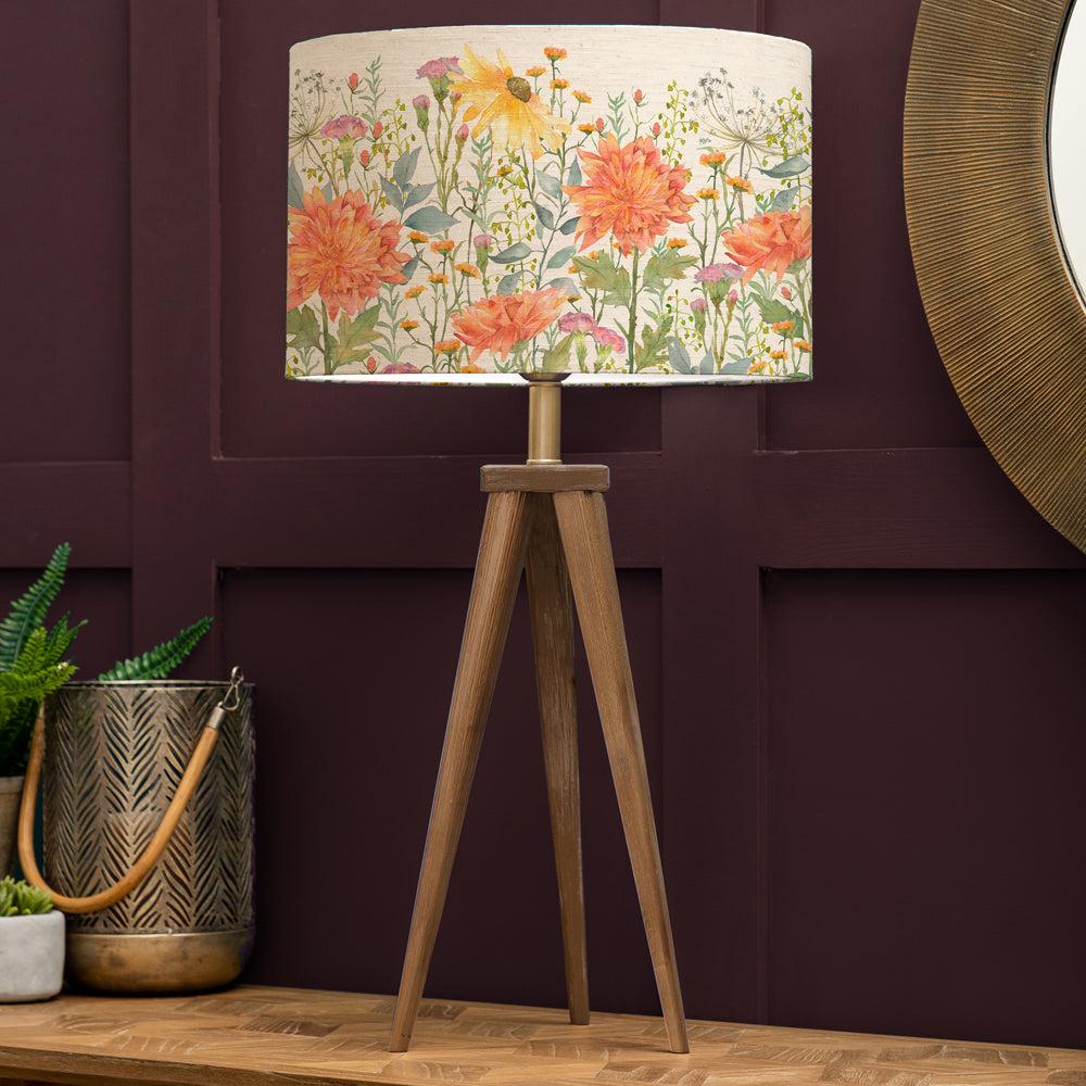 Table Lamps | Delamere Eva & Aratus Complete Table Lamp Linen Lighting Linen