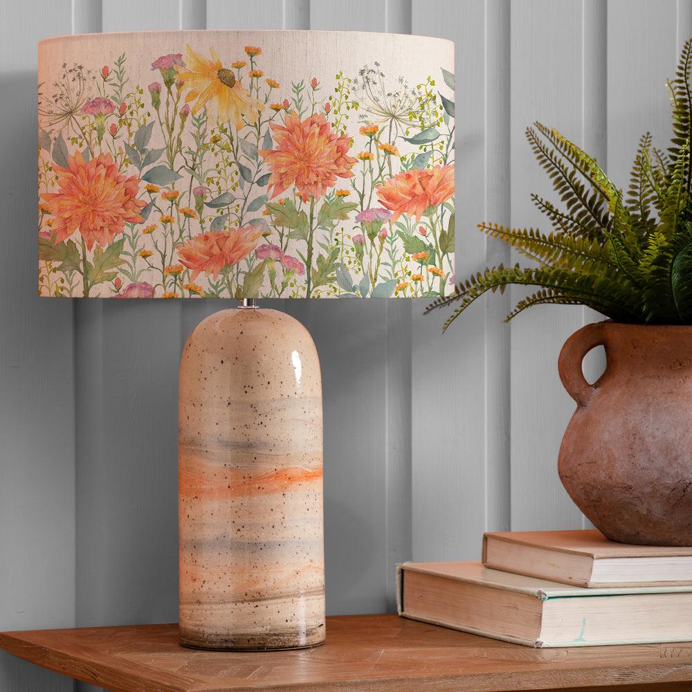 Table Lamps | Delamere Eva & Ocefina Complete Table Lamp Linen Lighting Linen