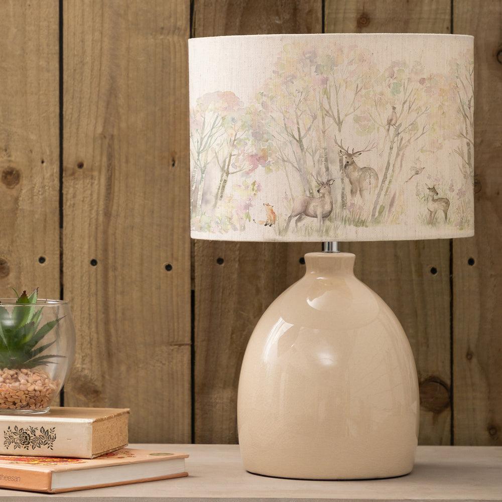 Table Lamps | Enchanted Forest Eva & Leura Complete Table Lamp Cream/Forest Lighting Cream