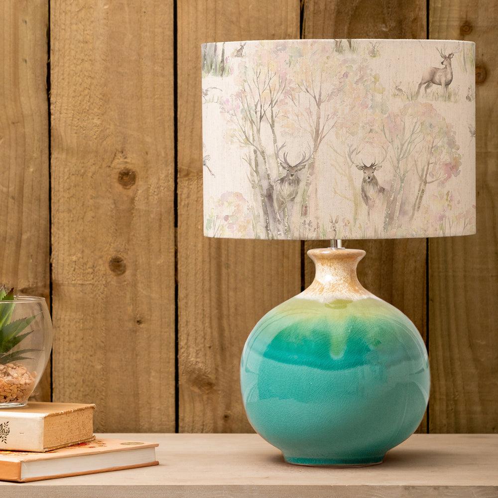 Table Lamps | Enchanted Forest Eva & Neso Complete Table Lamp Aqua/Forest Lighting Aqua