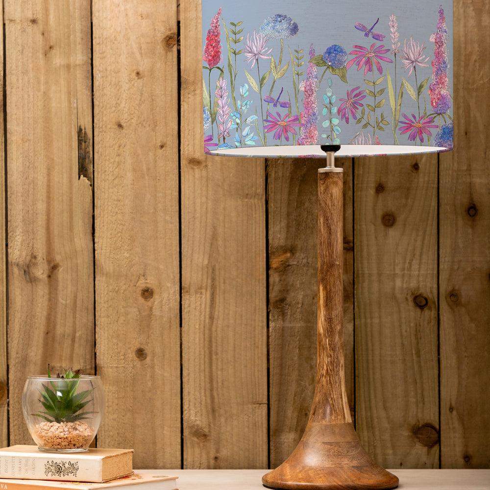 Table Lamps | Florabunda Eva & Kinross Complete Table Lamp Mango/Bluebell Lighting Bluebell