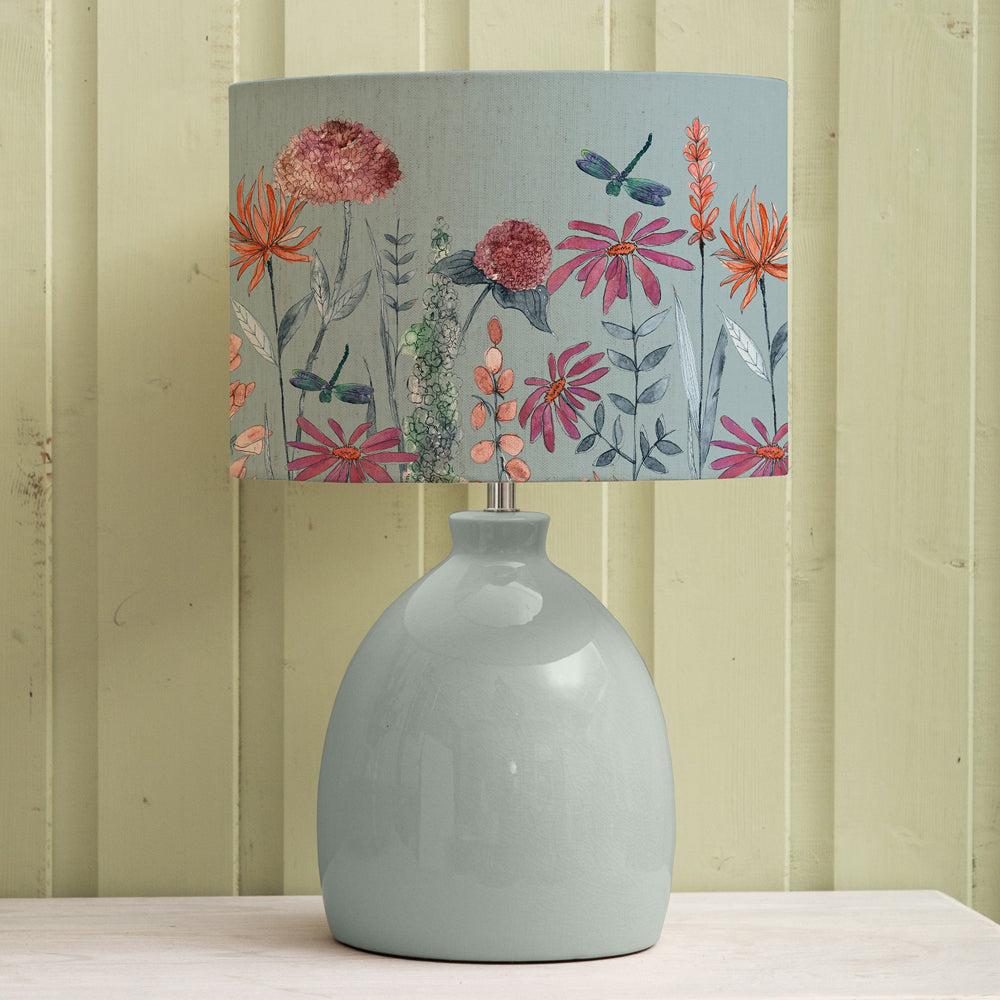 Table Lamps | Florabunda Eva & Leura Complete Table Lamp Duck/Cornflower Lighting Cornflower