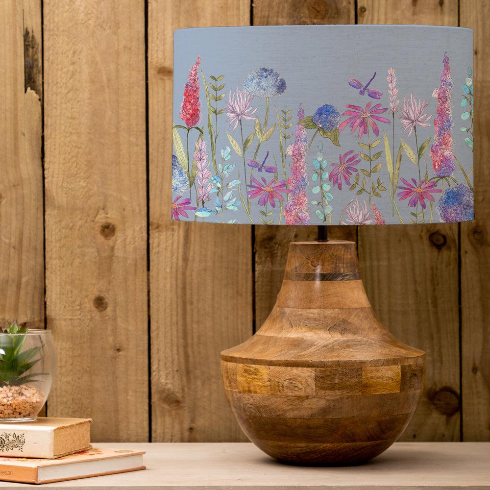 Table Lamps | Florabunda Eva & Leven Complete Table Lamp Mango/Bluebell Lighting Bluebell