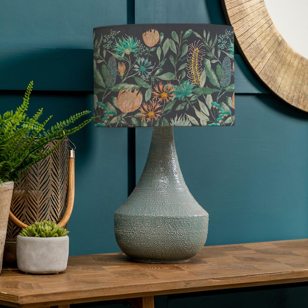 Table Lamps | Fortazela Eva & Agri Complete Table Lamp Teal/Sapphire Lighting Sapphire