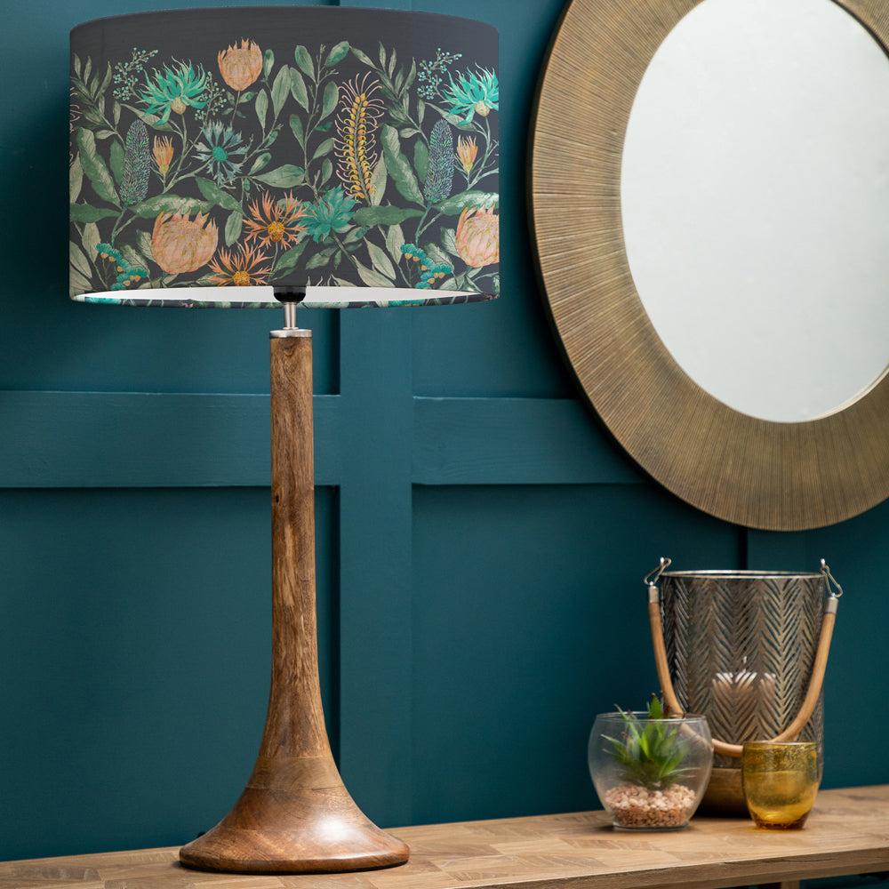 Table Lamps | Fortazela Eva & Kinross Complete Table Lamp Mango/Sapphire Lighting Mango