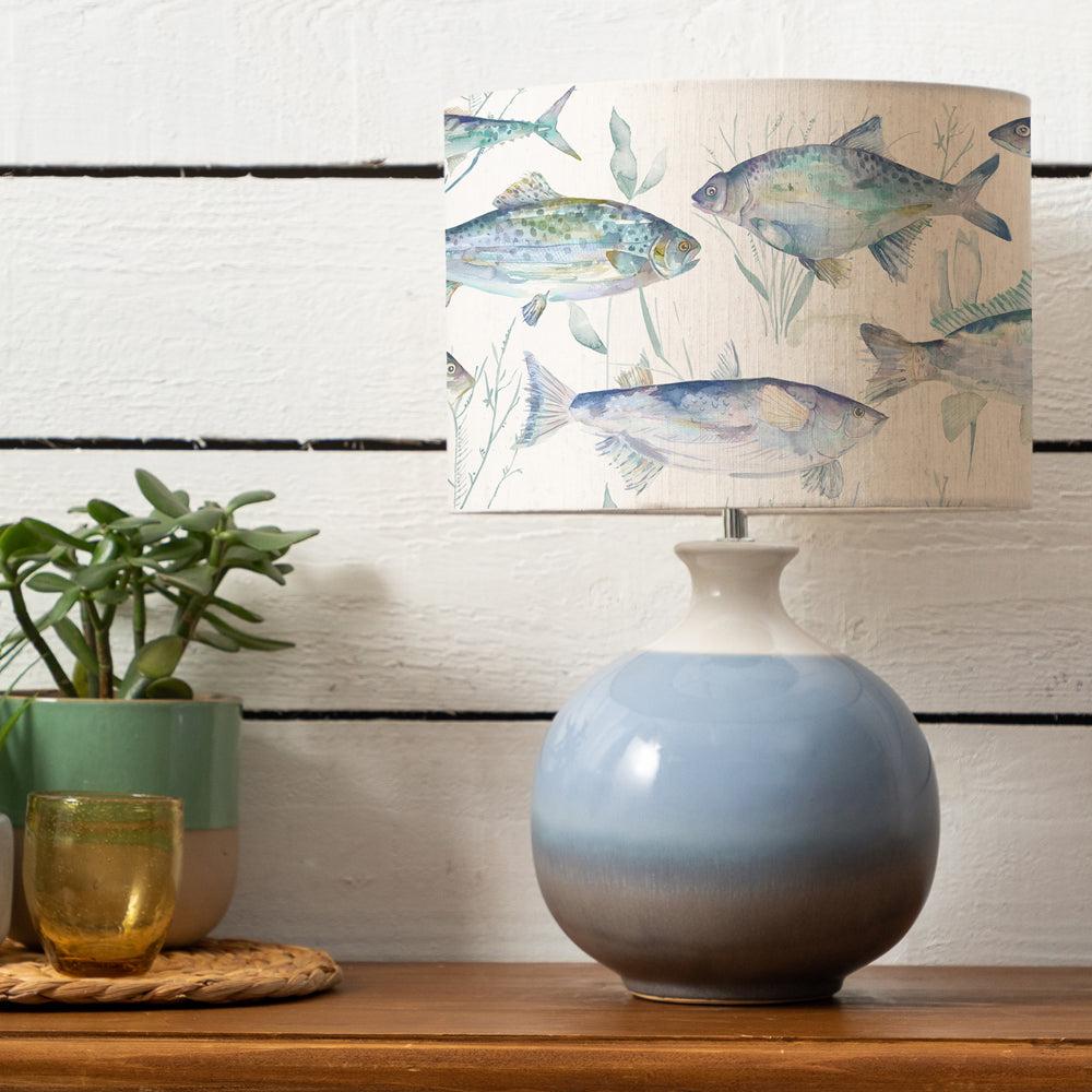 Table Lamps | Ives Waters Eva & Neso Complete Table Lamp Sky/Marine Lighting Marine