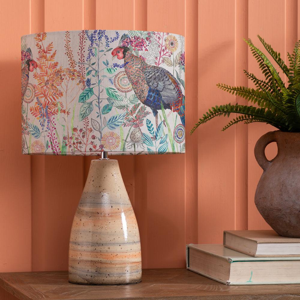 Table Lamps | Lady Amherst Eva & Japura Complete Table Lamp Sandstone/Linen Lighting Linen