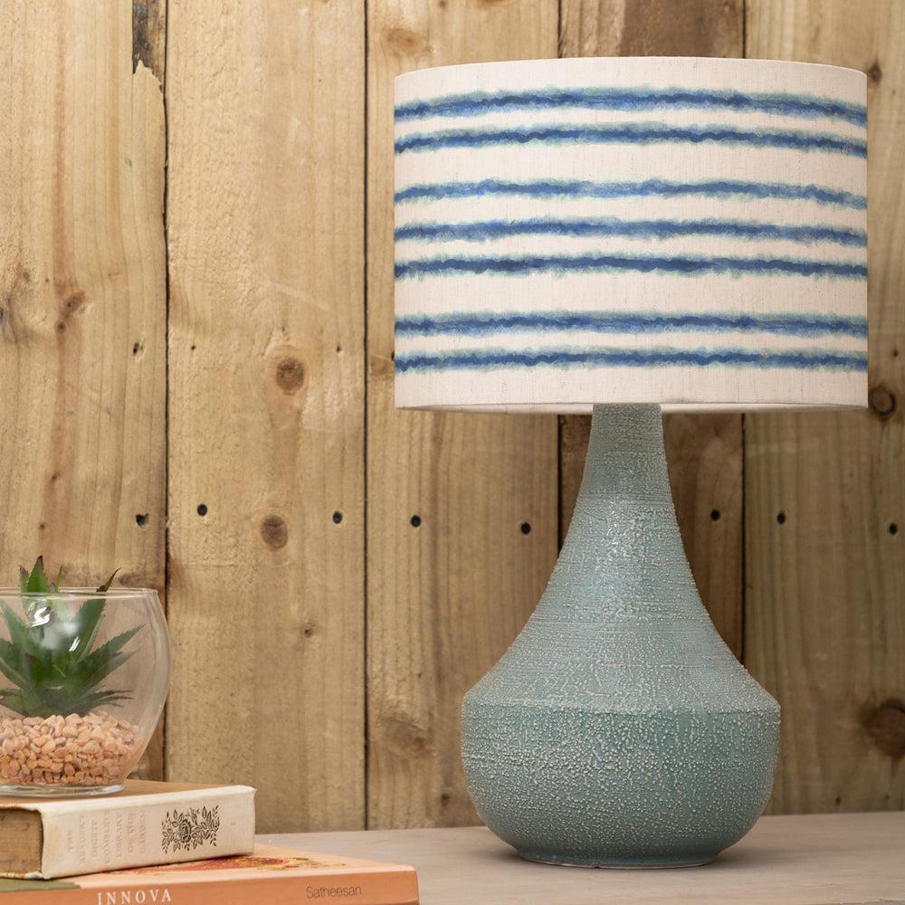 Table Lamps | Merella Eva & Agri Complete Table Lamp Teal/Cobalt Lighting Cobalt