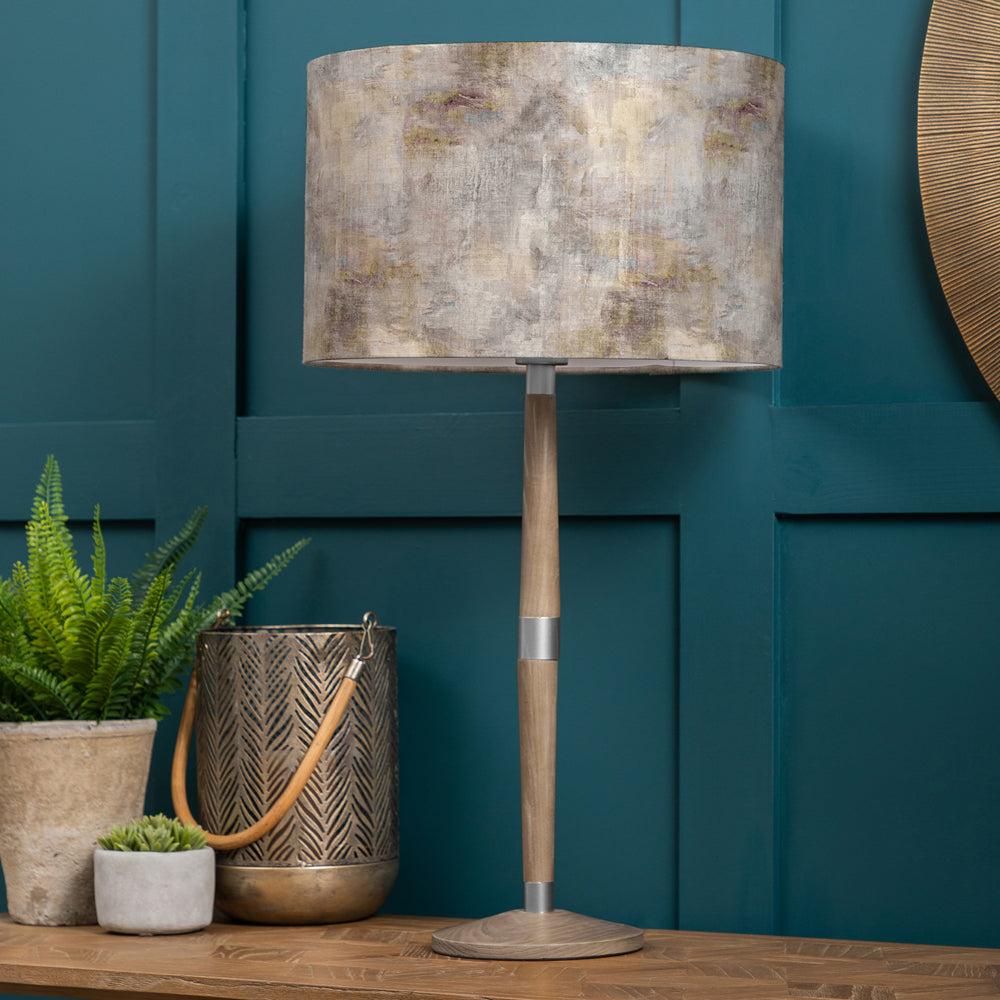 Table Lamps | Monet Eva & Solensis Complete Table Lamp Grey/Ironstone Lighting Grey