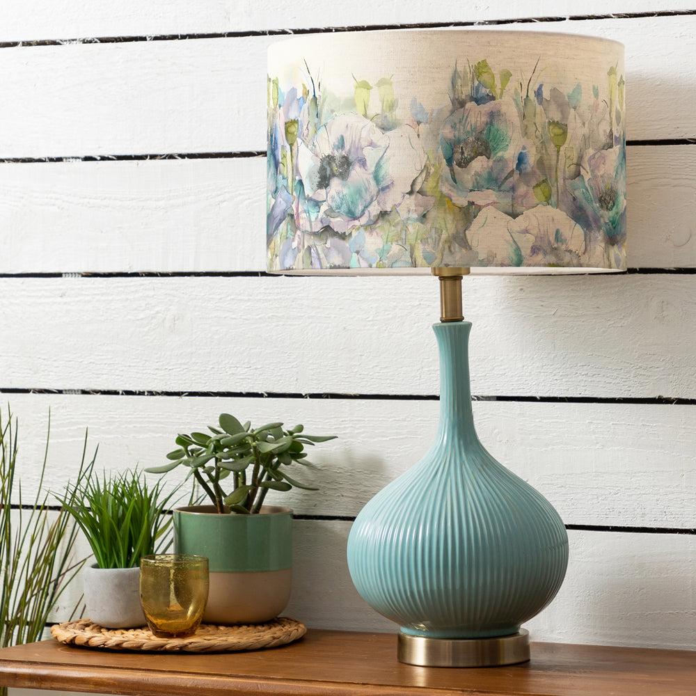 Table Lamps | Papavera Eva & Ursula Complete Table Lamp Aqua/Veronica Lighting Aqua