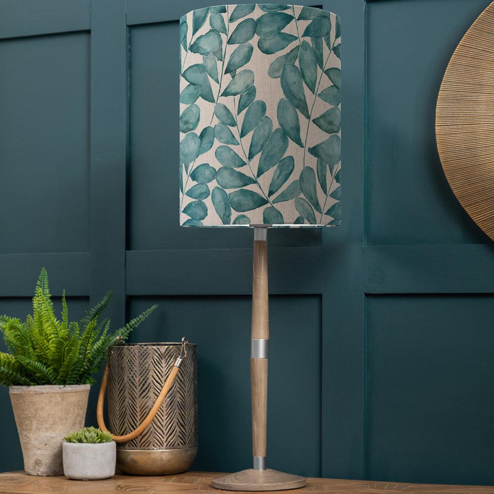 Table Lamps | Rowan Anna & Solensis Complete Table Lamp Grey/Aqua Lighting Aqua