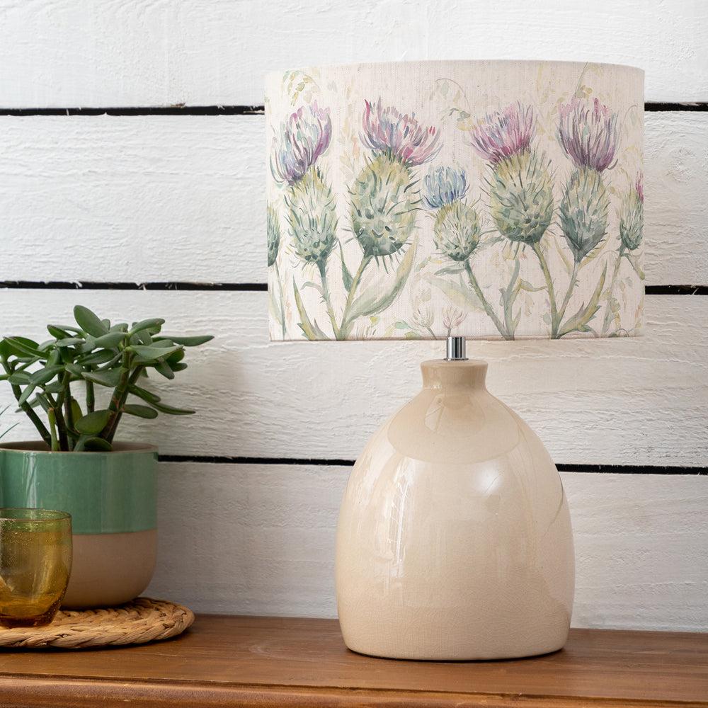 Table Lamps | Thistle Glen Eva & Leura Complete Table Lamp Cream/Linen Lighting Cream