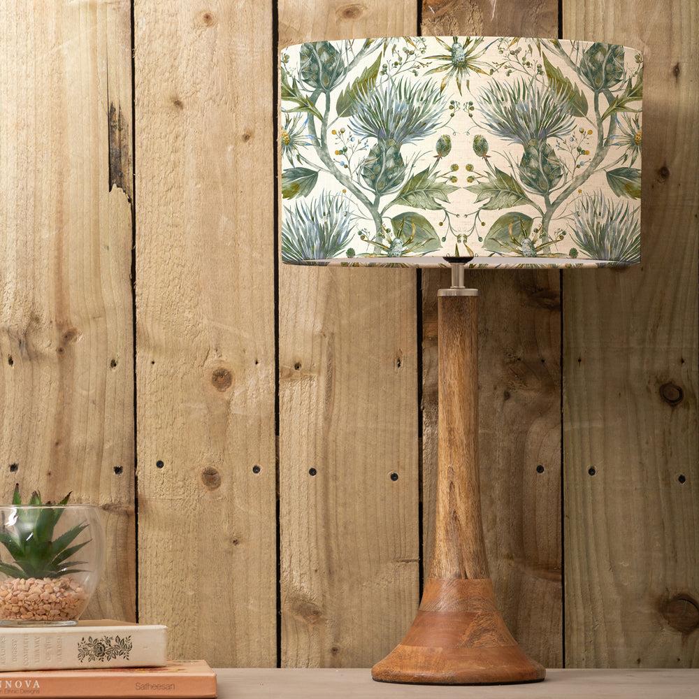 Table Lamps | Varys Eva & Kinross Complete Table Lamp Mango/Lichen Linen Lighting Lichen Linen