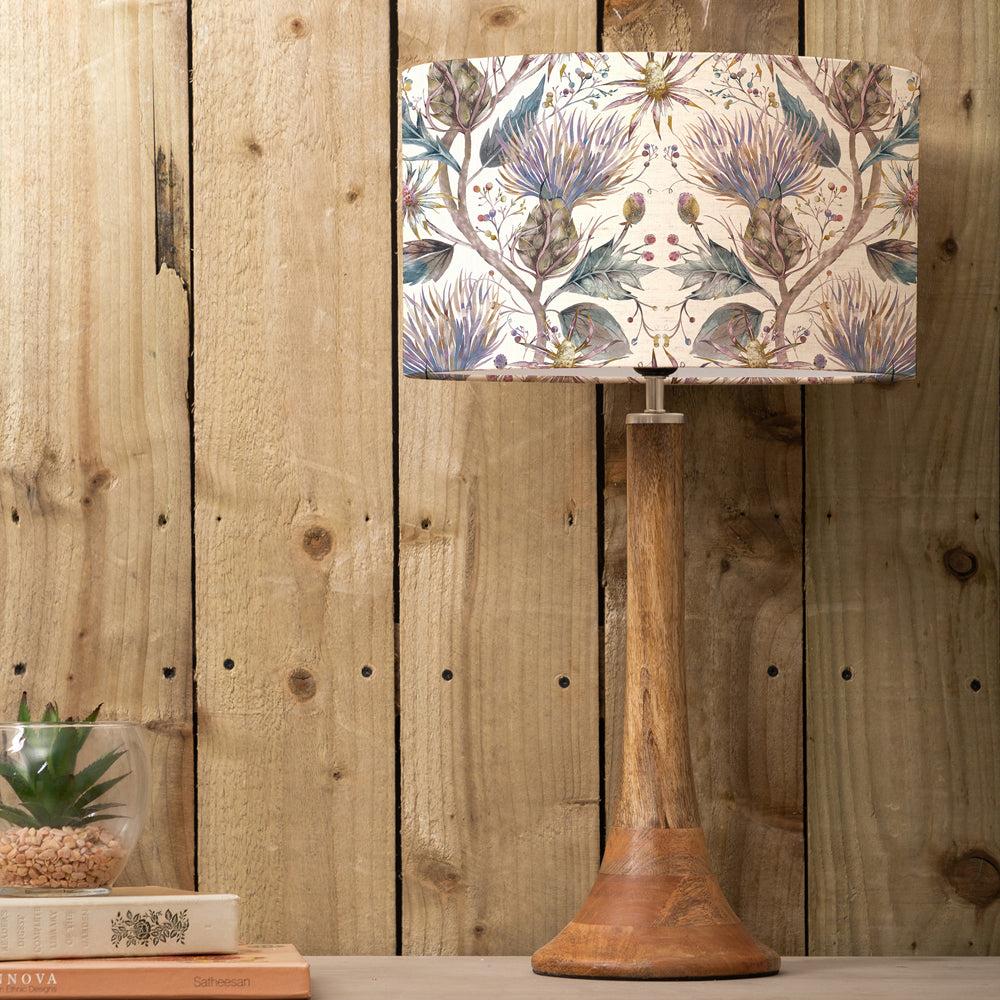 Table Lamps | Varys Eva & Kinross Complete Table Lamp Mango/Pastel Linen Lighting Mango