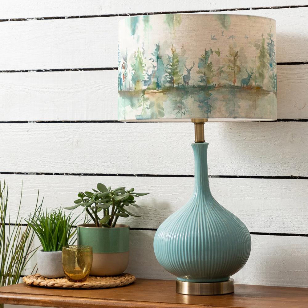 Table Lamps | Wilderness Eva & Ursula Complete Table Lamp Aqua/Topaz Lighting Aqua