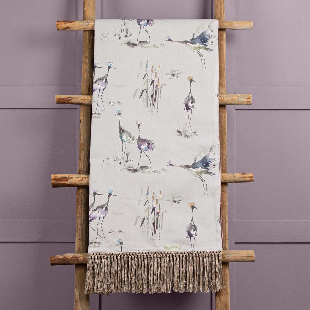 Throws | Cranes Printed Throw Ironstone Home Decor Ironstone