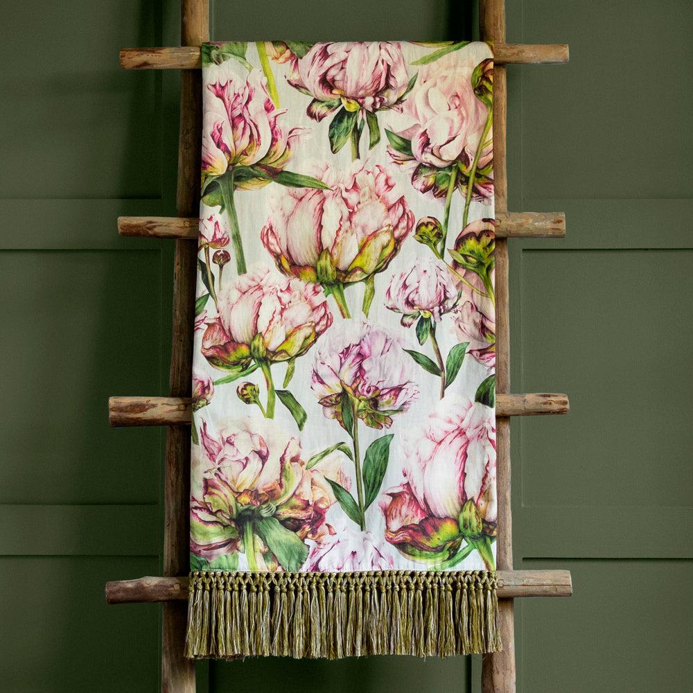 Throws | Heligan Printed Throw Fuchsia Home Decor Fuchsia