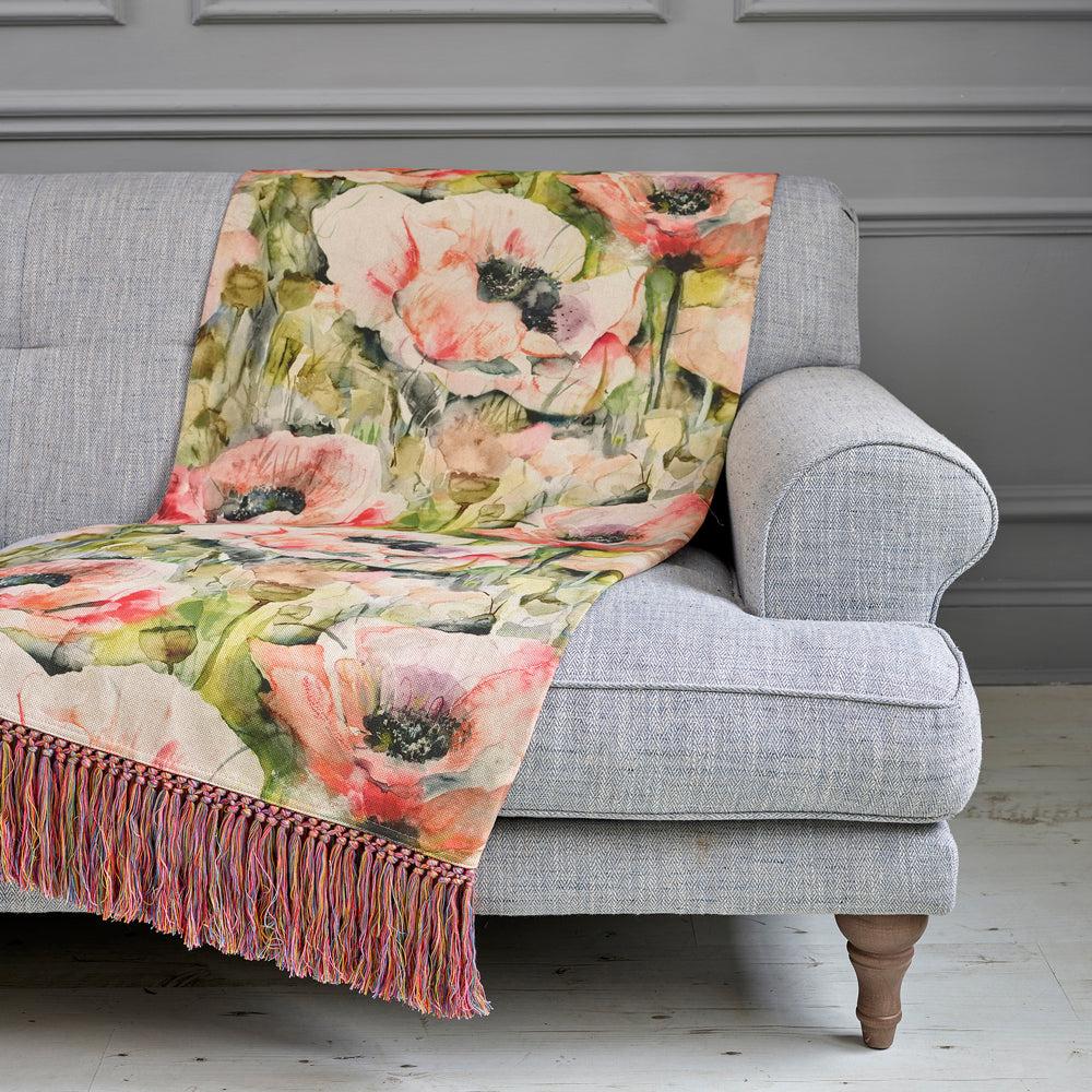 Throws | Papavera Printed Throw Sweetpea Home Decor Sweetpea