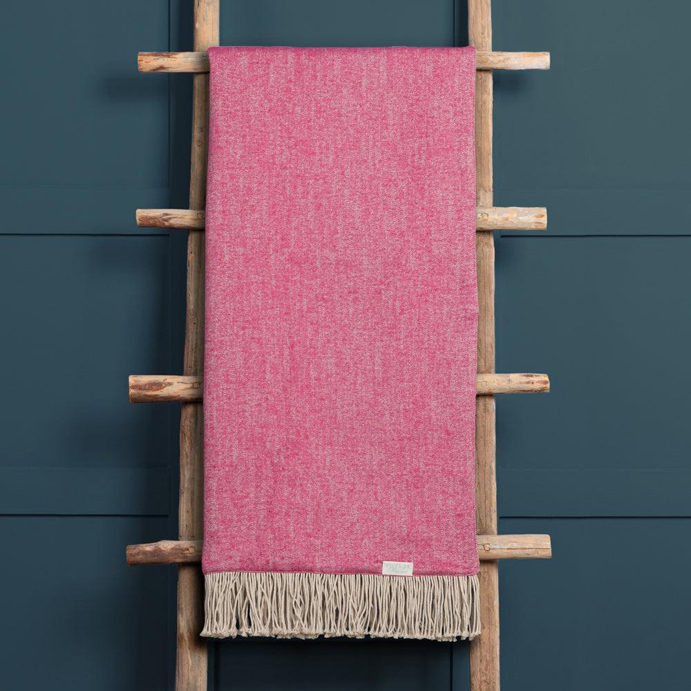 Throws | Selkirk Woven Throw Geranium Home Decor Geranium