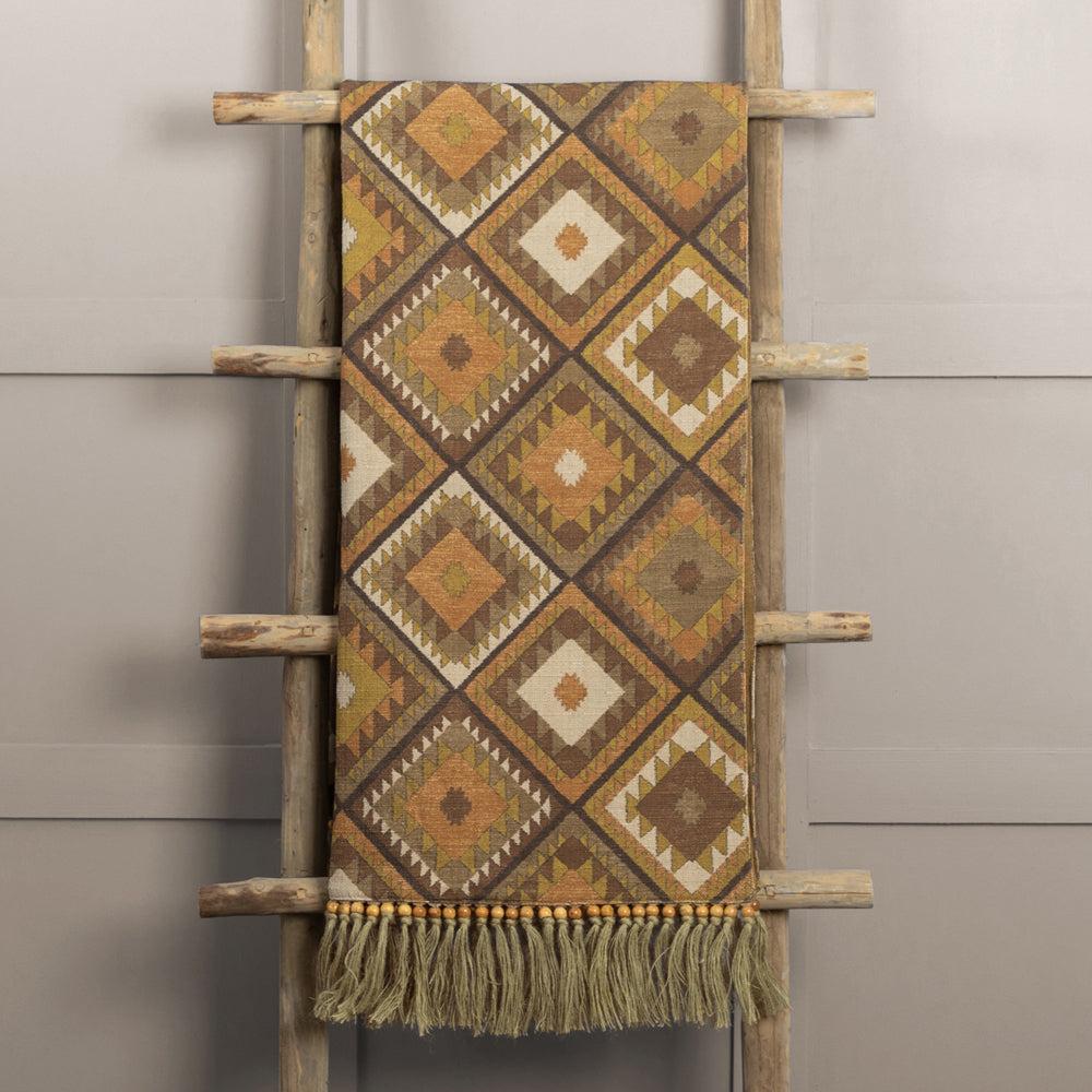 Throws | Serrano Printed Throw Sepia Home Decor Sepia