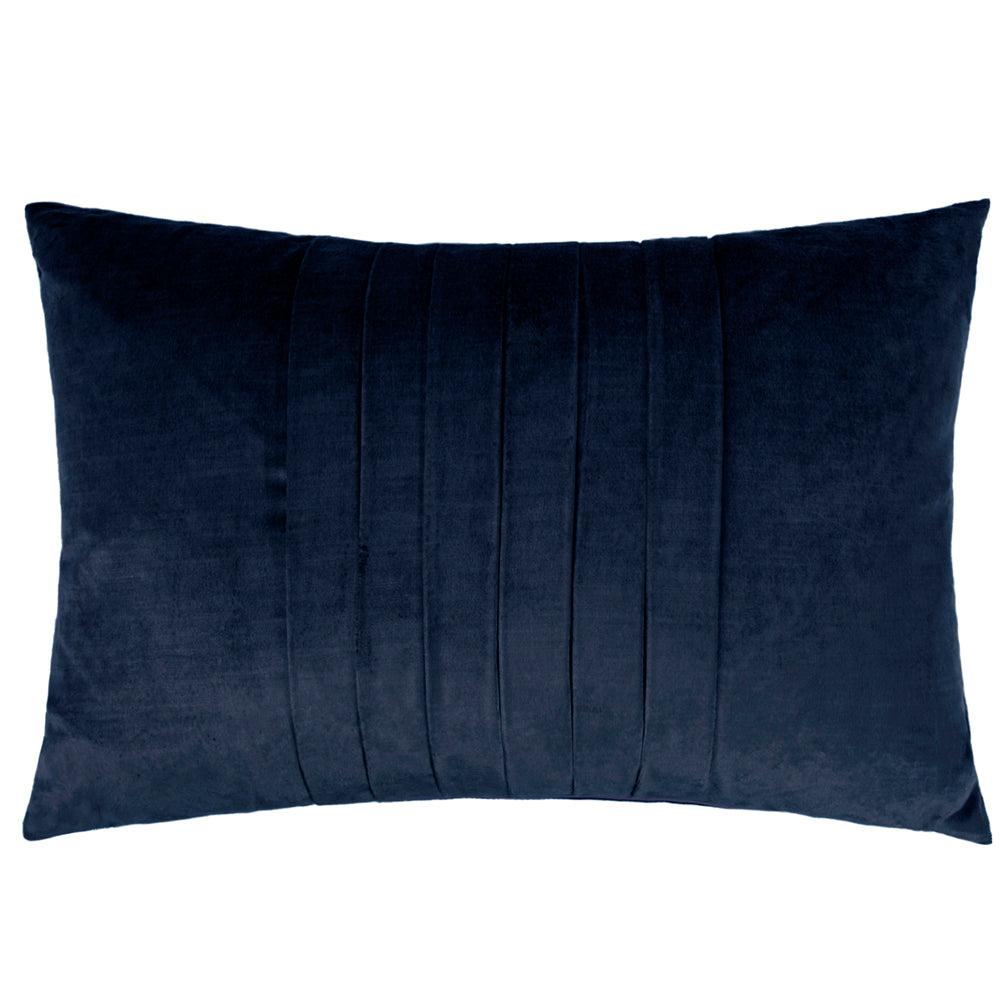 Velvet Cushions | Chiaso Velvet Wool Cushion Navy Cushions Navy