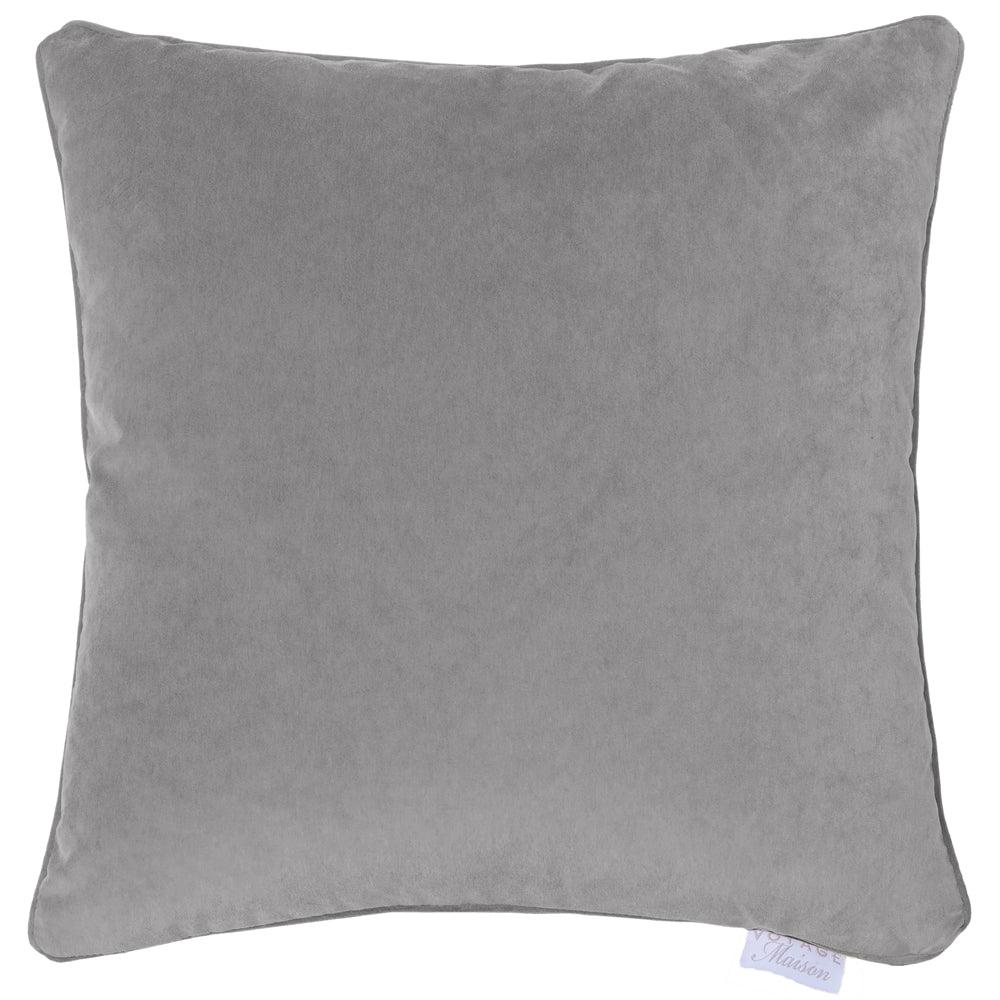 Velvet Cushions | Lapis Velvet Feather Cushion Dark Silver Bed Cushions Bed Cushions