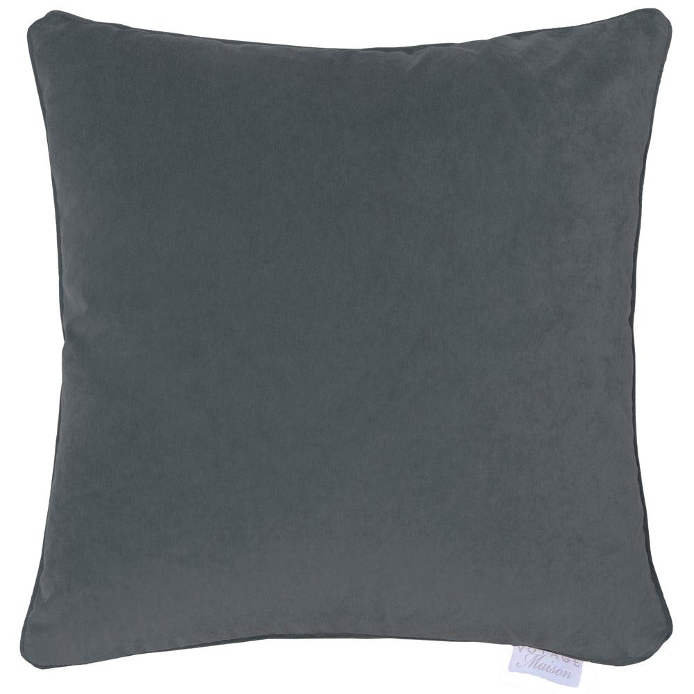 Velvet Cushions | Lapis Velvet Feather Cushion Gunmetal Cushions Gunmetal