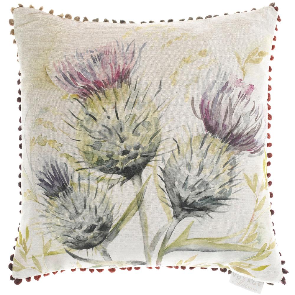 Velvet Cushions | Thistle Velvet Feather Cushion Natural Bed Cushions Bed Cushions