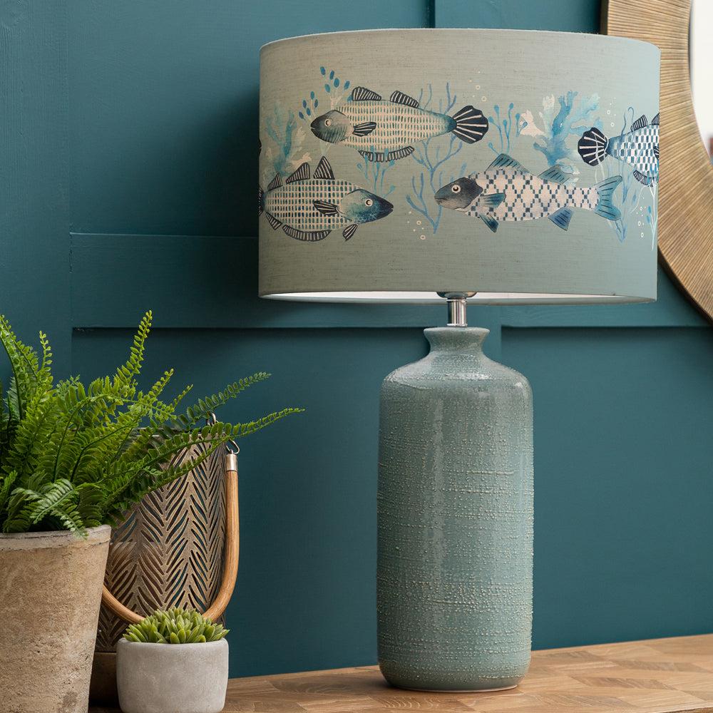 Table Lamps | Barbeau Eva & Inopia Complete Table Lamp Teal/Seafoam Lighting Seafoam