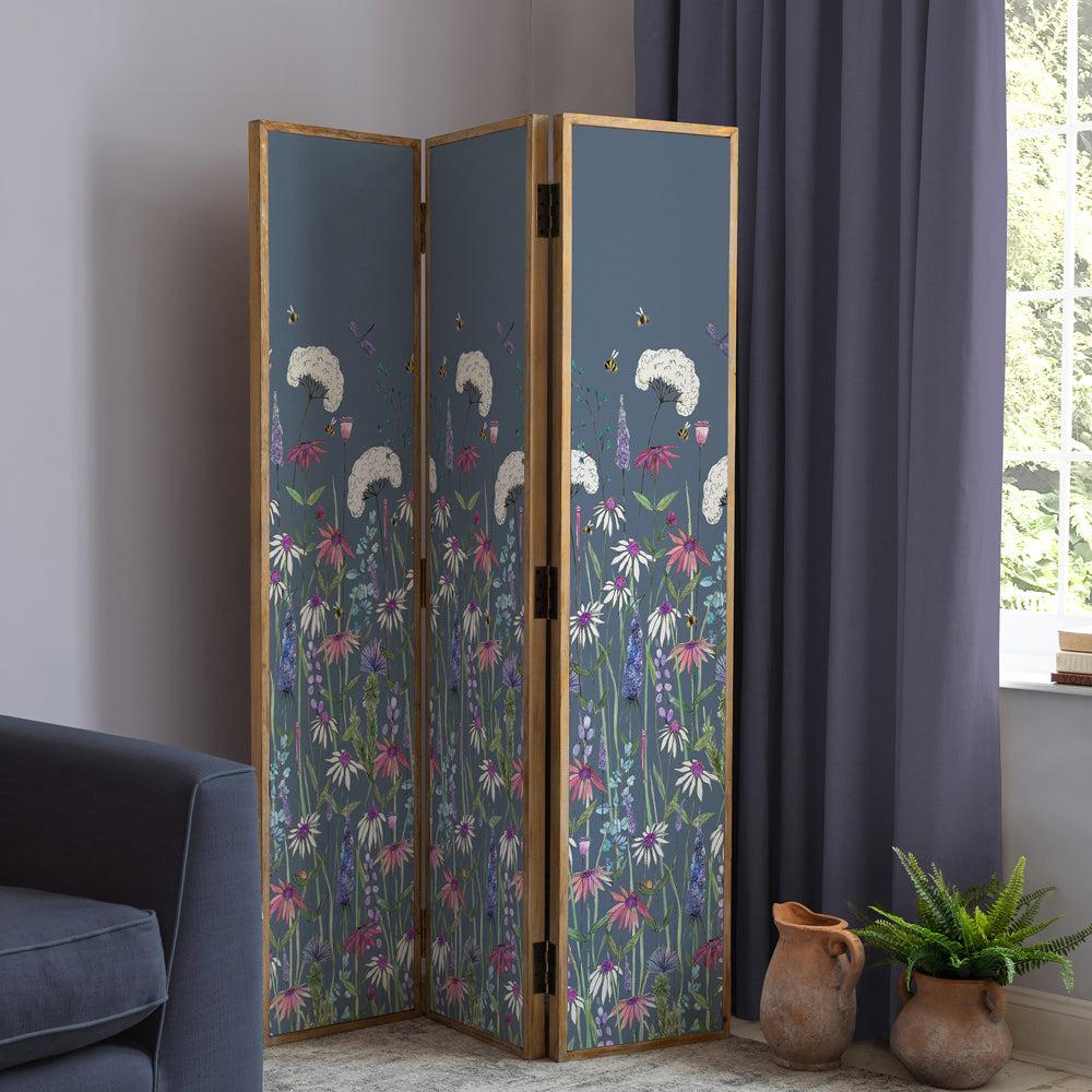 Room Dividers | Hermione Solid Wood Room Divider Indigo Furniture Indigo