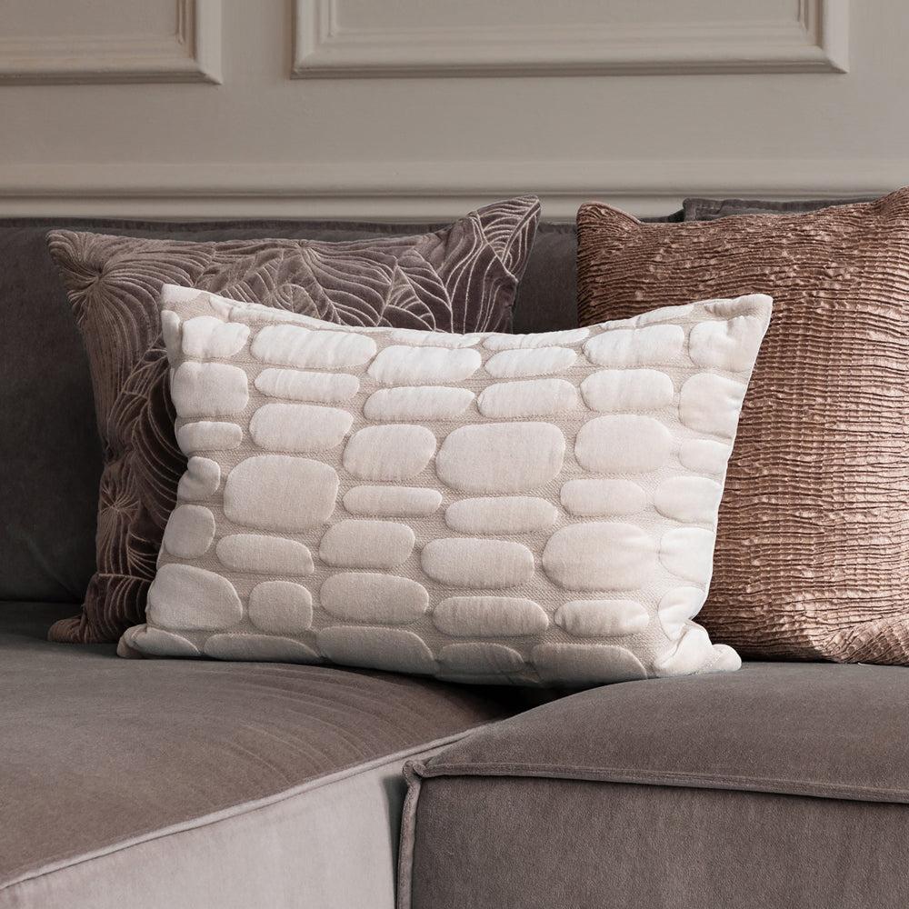 Bed Cushions | Boulder Embroidered Feather Cushion Quartz Bed Cushions Bed Cushions